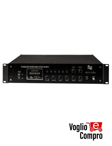 CENTRALE AMPLIFICAZIONE MIXER RTS FM/USB/SDHC 340W 6 ZONE 6 INGRESSI VOL DIPENDENTI