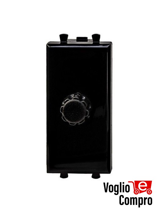 REGOLATORE VOLUME AMPLIFICATO MONO X CENTRALI RTS MODULO INCASSO PER BTICINO AXOLUTE NERO