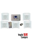 KIT RTS PER FILODIFFUSIONE MY HOUSE DA INCASSO CENTRALE AUDIO 20W - 5 DIFFUSORI