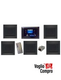 KIT RTS PER FILODIFFUSIONE MY HOUSE DA INCASSO CENTRALE AUDIO 20W - 5 DIFFUSORI