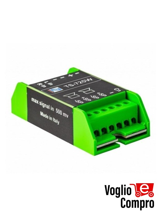 AMPLIFICATORE RTS TS 725 W INCASSO SUBWOOFER 80 WATT RMS Uscita 4/8 ohm