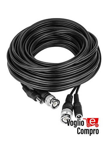 Cavo pre cablato Video + Alimentazione, lunghezza 20 Metri