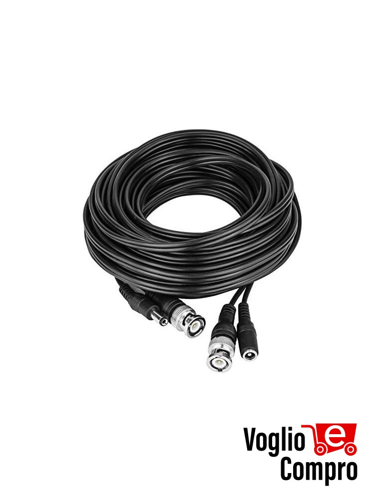Cavo pre cablato Video + Alimentazione, lunghezza 20 Metri