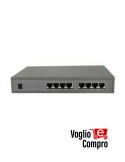 SWITCH POE 8 PORTE DA 1 Gigabit PORTATA 100 Mt 25 W PER OGNI PORTA