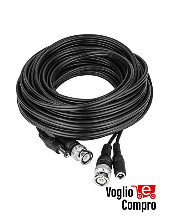 Cavo pre cablato Video + Alimentazione, lunghezza 10 Metri