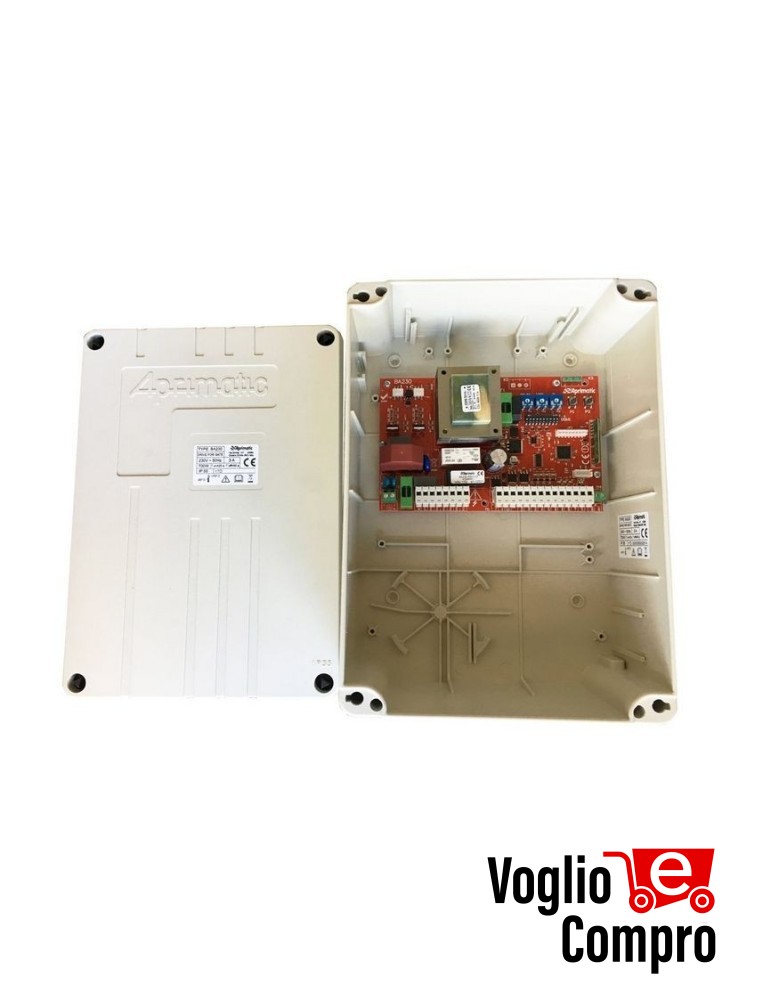 41628/001 CENTRALE ELETTRONICA DI COMANDO APRIMATIC BA 230 PER CANCELLO ANTA BATTENTE