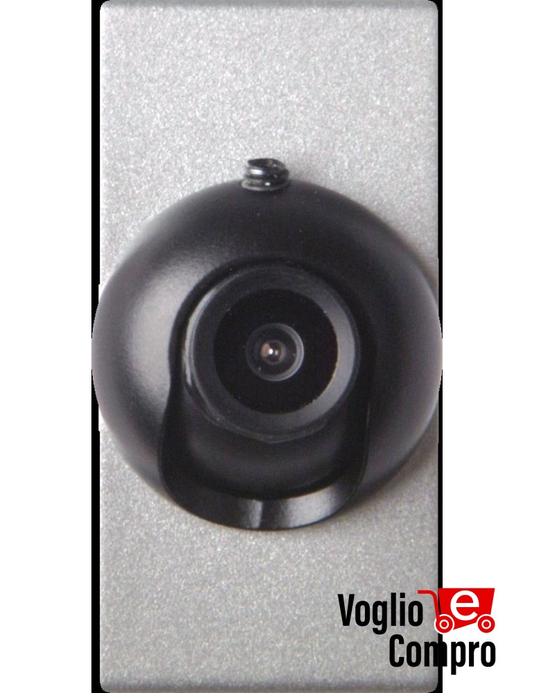 TELECAMERA ORIENTABILE 360 A COLORI FRUTTO DA INCASSO SILVER BTICINO LIGHT TECH