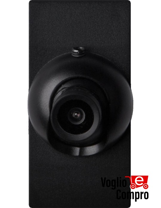 TELECAMERA ORIENTABILE 360 A COLORI FRUTTO DA INCASSO NERO PER GEWISS CHORUS