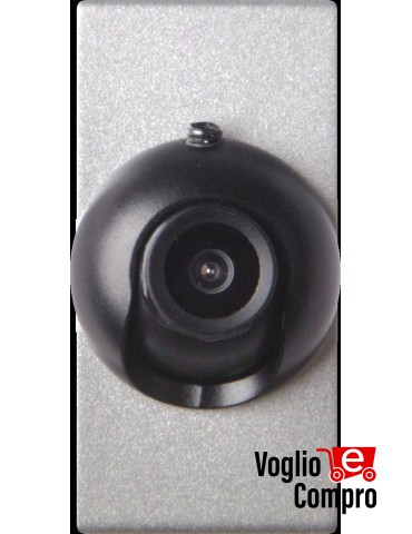 TELECAMERA ORIENTABILE 360 A COLORI FRUTTO DA INCASSO SILVER PER VIMAR EIKON NEXT