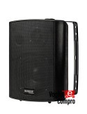 DIFFUSORE CASSA ACUSTICA DA PARETE RTS 30W 2 VIE 8 Ohm COMPLETO DI STAFFA NERO