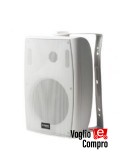 DIFFUSORE CASSA ACUSTICA DA PARETE RTS 50W 2 VIE 8 Ohm COMPLETO DI STAFFA BIANCO