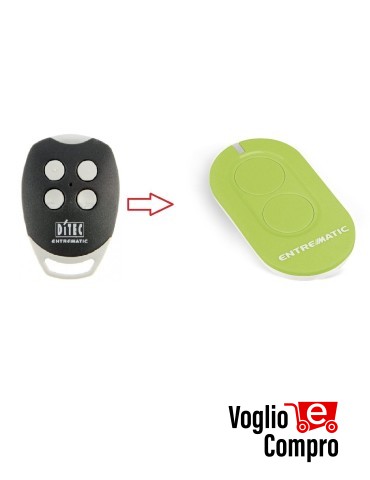 RADIOCOMANDO ORIGINALE DITEC ZEN2G SOSTITUTIVO GOL4 ROLLING CODE 433,92 Mhz