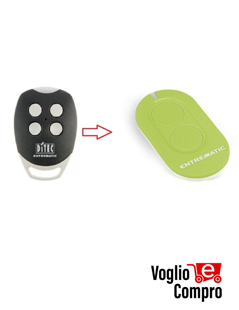 RADIOCOMANDO ORIGINALE DITEC ZEN2G SOSTITUTIVO GOL4 ROLLING CODE 433,92 Mhz