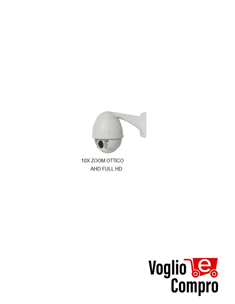 KIT SPEED DOME FULL HD MICROVIDEO SONY 2,1 Mp ZOOM 10X INTERNO ESTERNO IP66