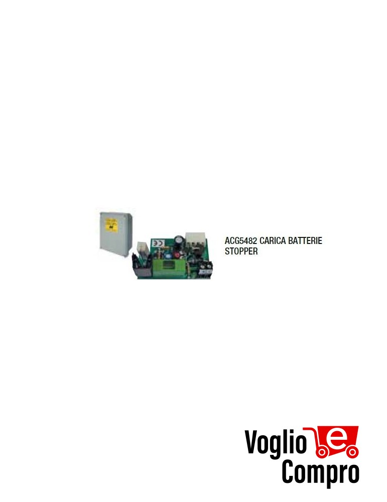 CARICA BATTERIA RIB ACG5482 PER BARRIERA CATENA STOPPER