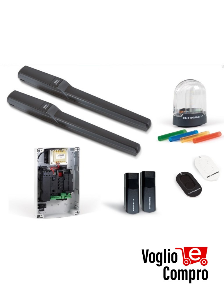 KIT MOTORE PWR 24V DITEC DITPWR35HL PER CANCELLO A 2 ANTE BATTENTI 7Mt