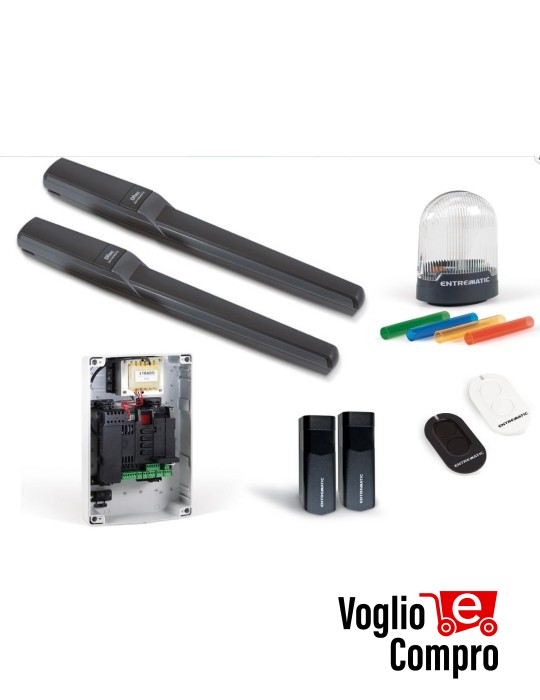 KIT MOTORE PWR 24V DITEC DITPWR35HL PER CANCELLO A 2 ANTE BATTENTI 7Mt