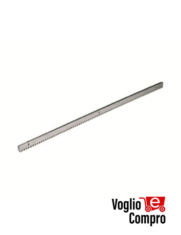 CREMAGLIERA IN ACCIAIO ZINGATO DITEC CROSSCRI COMPLETA DI SUPPORTI E VITI BARRA 1 METRO