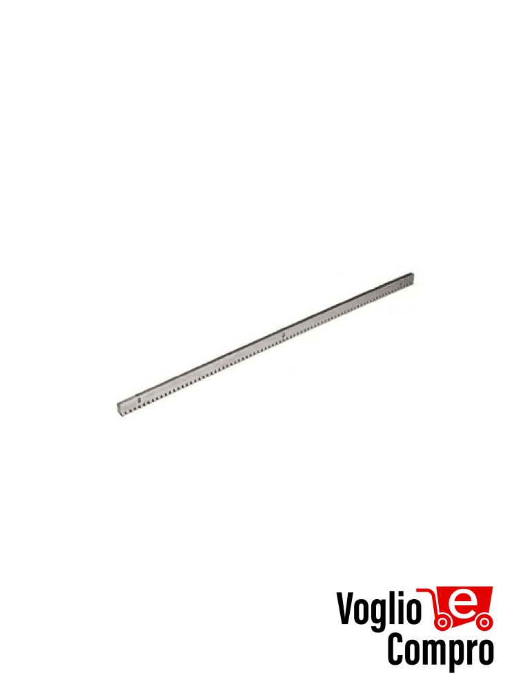 CREMAGLIERA IN ACCIAIO ZINGATO DITEC CROSSCRI COMPLETA DI SUPPORTI E VITI BARRA 1 METRO