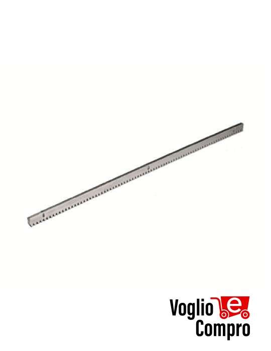 CREMAGLIERA IN ACCIAIO ZINGATO DITEC CROSSCRI COMPLETA DI SUPPORTI E VITI BARRA 1 METRO