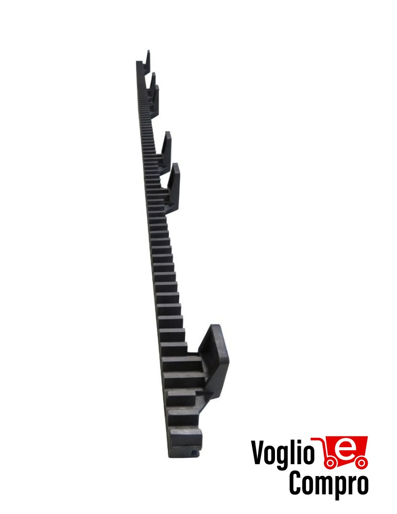 CREMAGLIERA IN NAILON DITEC CR4N6 BARRA 1 METRO PER CANCELLI DI PESO MAX 800 Kg