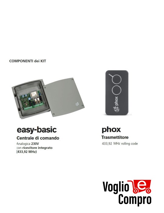 KIT RADIOCOMANDO E RICEVITORE BICANALE V2 GARDEN LUX PER CARICHI FINO A 1500W