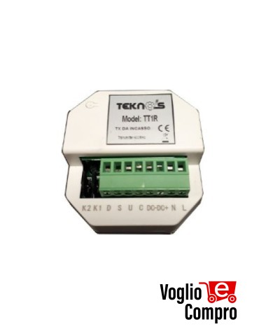 TRASMETTITORE DA INCASSO SCATOLA 503 FREQUENZA 433,92 Mhz 230V TEKNOS MAGO