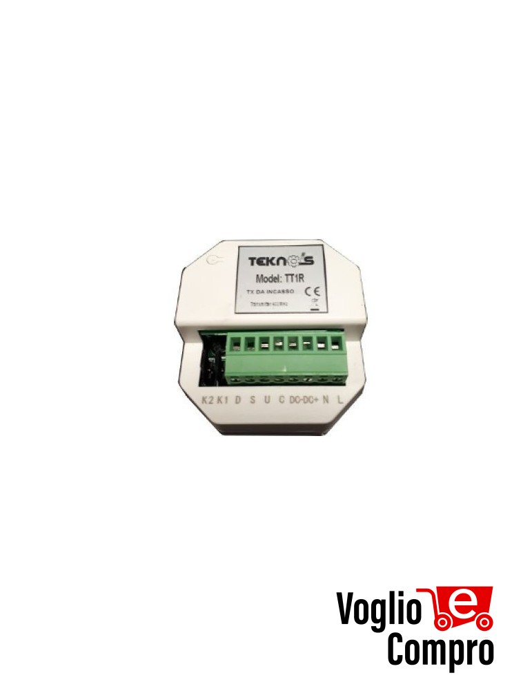 TRASMETTITORE DA INCASSO SCATOLA 503 FREQUENZA 433,92 Mhz 230V TEKNOS MAGO