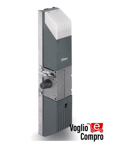 MOTORIDUTTORE SLAVE 24V DITEC BOX3H PER PORTE BASCULANTI A CONTRAPPESI FINO A 12M²