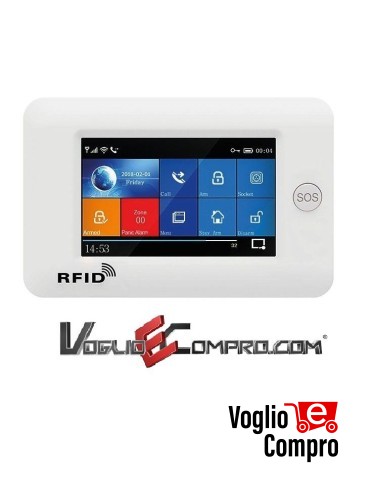 KIT ALLARME ANTIFURTO GENJUS WIFI APP ANDROID IOS SMS SOS GSM CHIAMATA