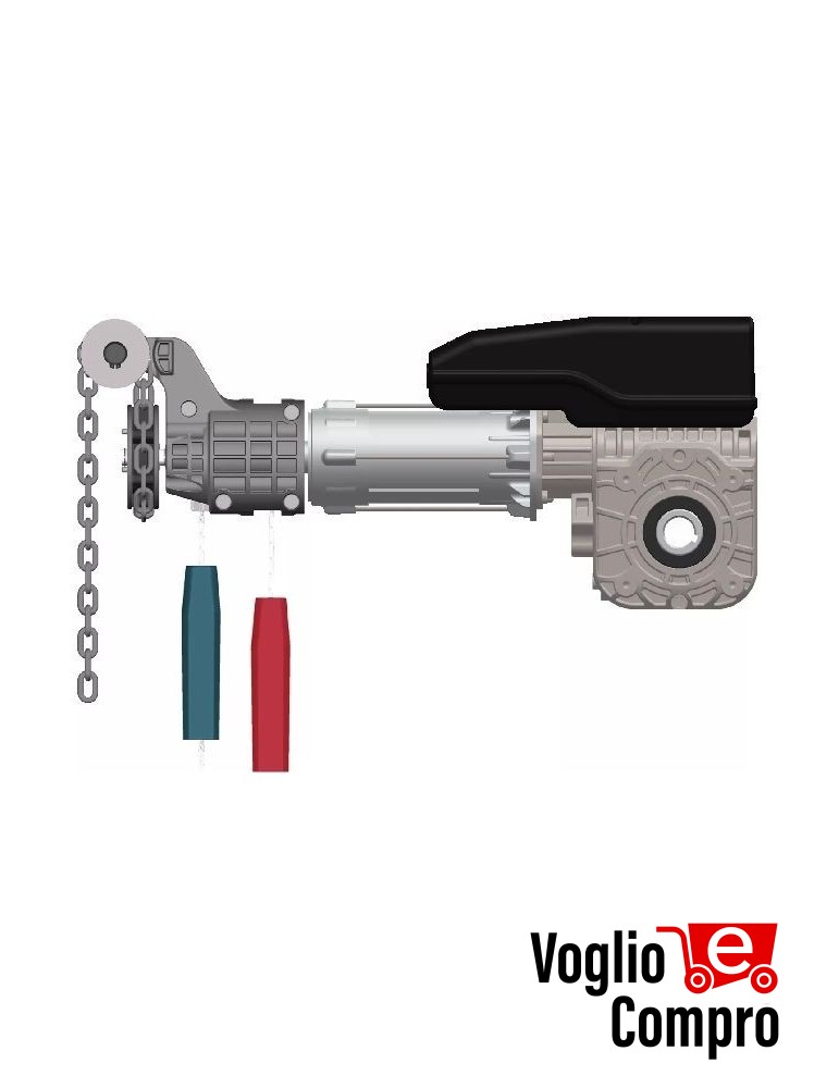 DITEC NRG140TXE PORTE SEZIONALI INDUSTRIALI BILANCIATI TRIFASE MANUALE CATENA 140Nm