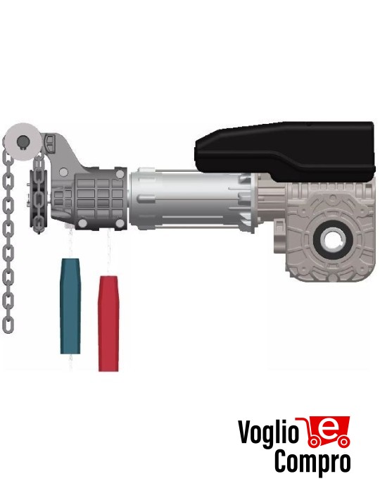 DITEC NRG140TXE PORTE SEZIONALI INDUSTRIALI BILANCIATI TRIFASE MANUALE CATENA 140Nm