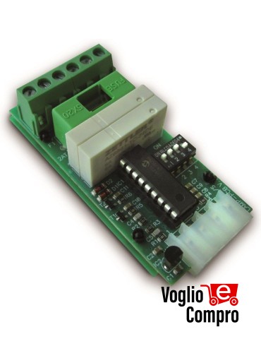 SCHEDA AD INNESTO DITEC NRGFTL CONTROLLO LAMPEGGIANTI LAMPADE SEMAFORI PER ATTUATORI NRG
