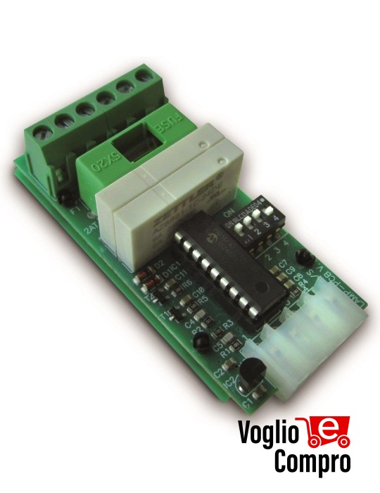 SCHEDA AD INNESTO DITEC NRGFTL CONTROLLO LAMPEGGIANTI LAMPADE SEMAFORI PER ATTUATORI NRG