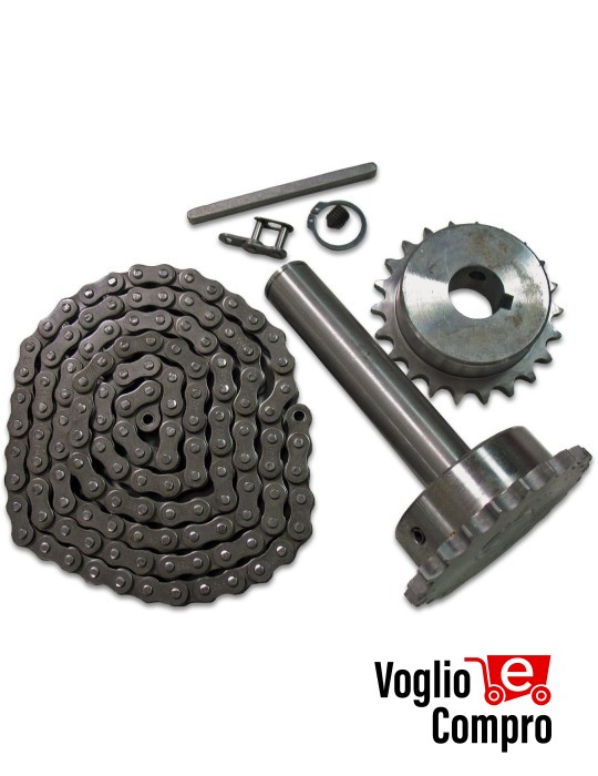 KIT TRASMISSIONE A CATENA 1,6M RAPPORTO RIDUZIONE 1:1 DITEC NRGCTR1 PER ATTUATORE TRIFASE NRG