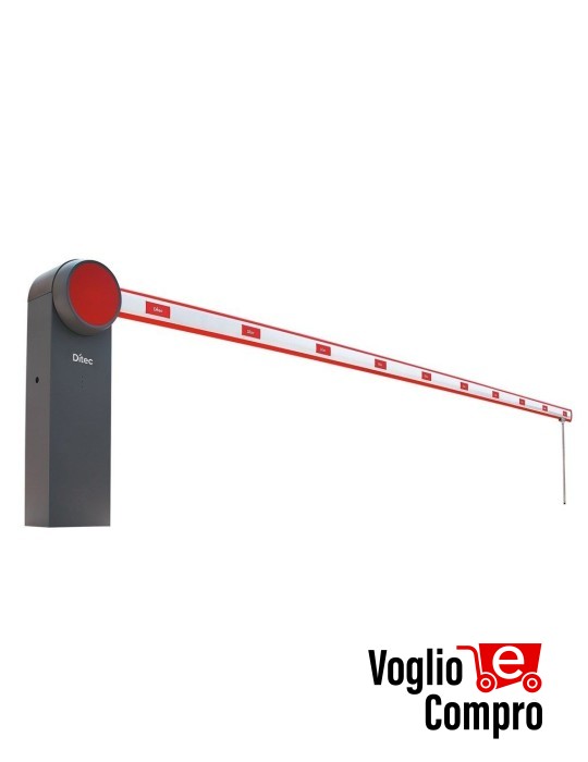 BARRIERA AUTOMATICA DITEC QIKY7EH INTENSO 24V ENCODER LUCE NETTA 5,8M INOX