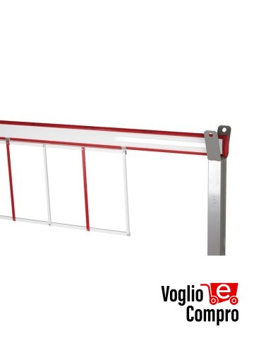 ASTA ELLITTICO IN ALLUMINIO DITEC QIKB60 L 6000 mm PER BARRIERE QIK