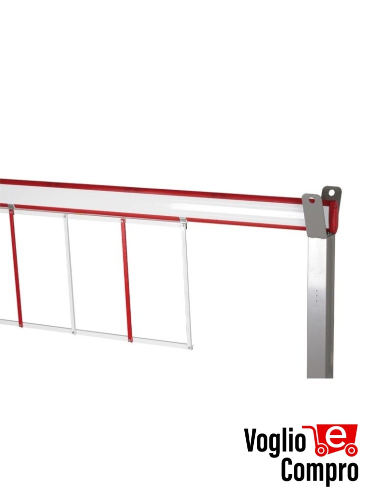 ASTA ELLITTICO IN ALLUMINIO DITEC QIKB60 L 6000 mm PER BARRIERE QIK