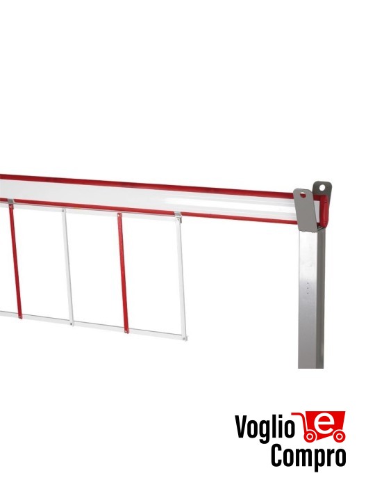 ASTA ELLITTICO IN ALLUMINIO DITEC QIKB60 L 6000 mm PER BARRIERE QIK