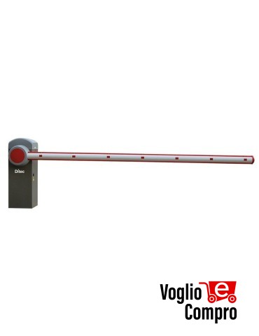 BARRIERA AUTOMATICA QIK80EH 24V IMPIEGO INTENSO ENCODER LUCE NETTA 7,6M MOLLA ESCLUSA