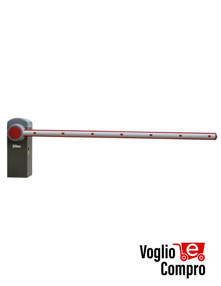 BARRIERA AUTOMATICA QIK80EH 24V IMPIEGO INTENSO ENCODER LUCE NETTA 7,6M MOLLA ESCLUSA