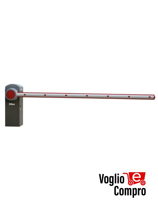 BARRIERA AUTOMATICA QIK80EH 24V IMPIEGO INTENSO ENCODER LUCE NETTA 7,6M MOLLA ESCLUSA