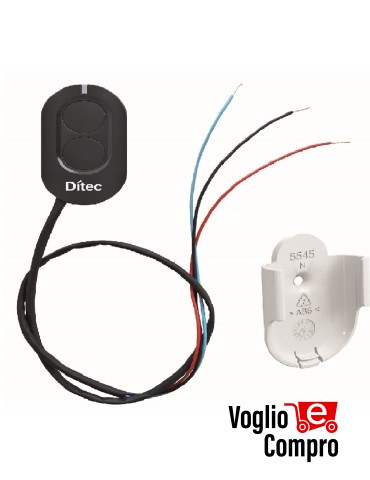 TRASMETTITORE ZEN2 DITEC ZENKW2 CABLATO COMPLETO DI SUPPORTO A MURO ZENSW
