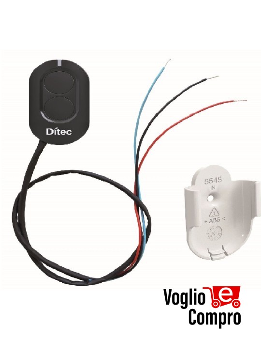 TRASMETTITORE ZEN2 DITEC ZENKW2 CABLATO COMPLETO DI SUPPORTO A MURO ZENSW
