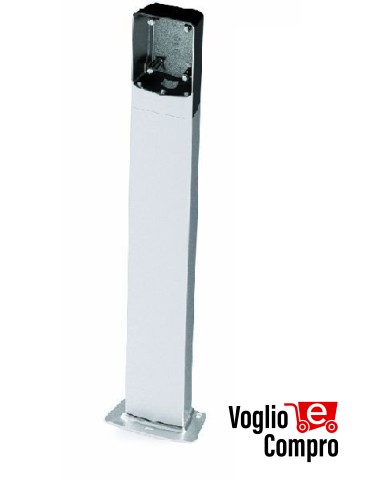 COLONNINA  IN ALLUMINIO DA ESTERNO CON BASE DITEC AXC100 AXCBS ALTEZZA 1 Mt