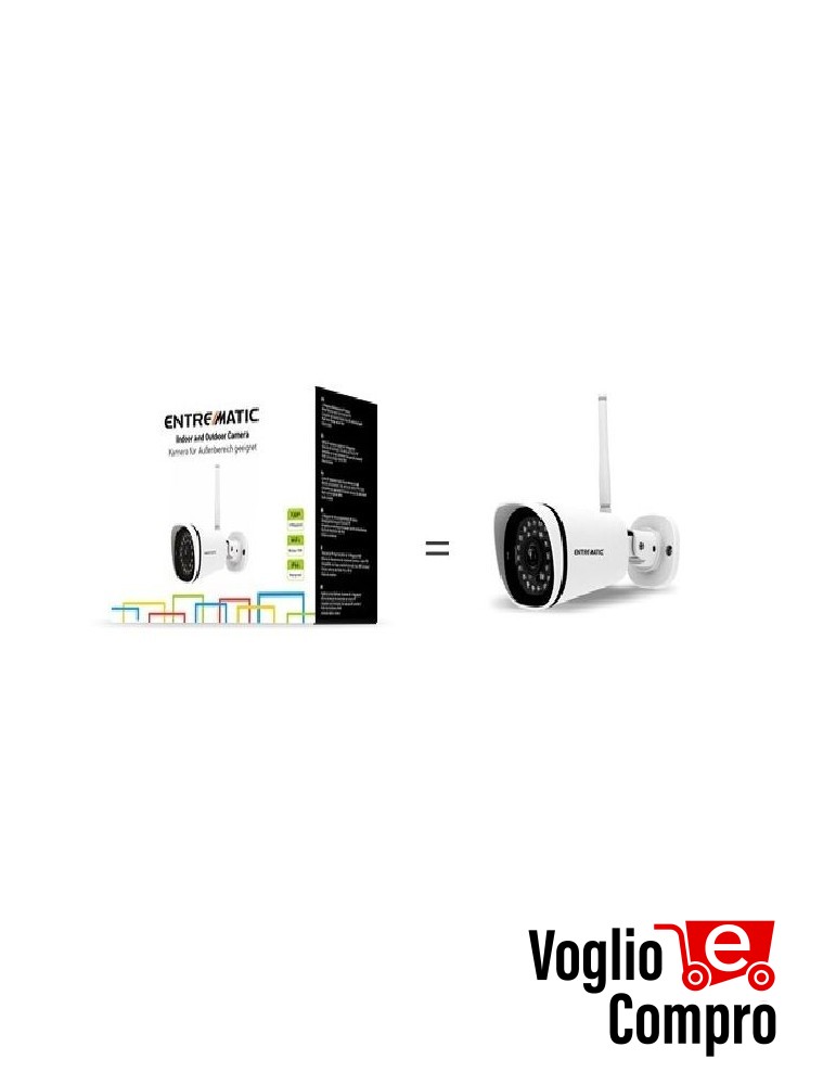 MINI BULLET CAMERA DA INTERNO ED ESTERNO DITEC IPCAM1 IP66 HD720p