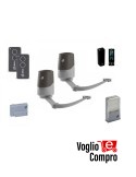 KIT AUTOMAZIONE 24V A BRACCIO ARTICOLATO V2 ZORUS 4 PER CANCELLO ANTE FINO 4,2 Mt