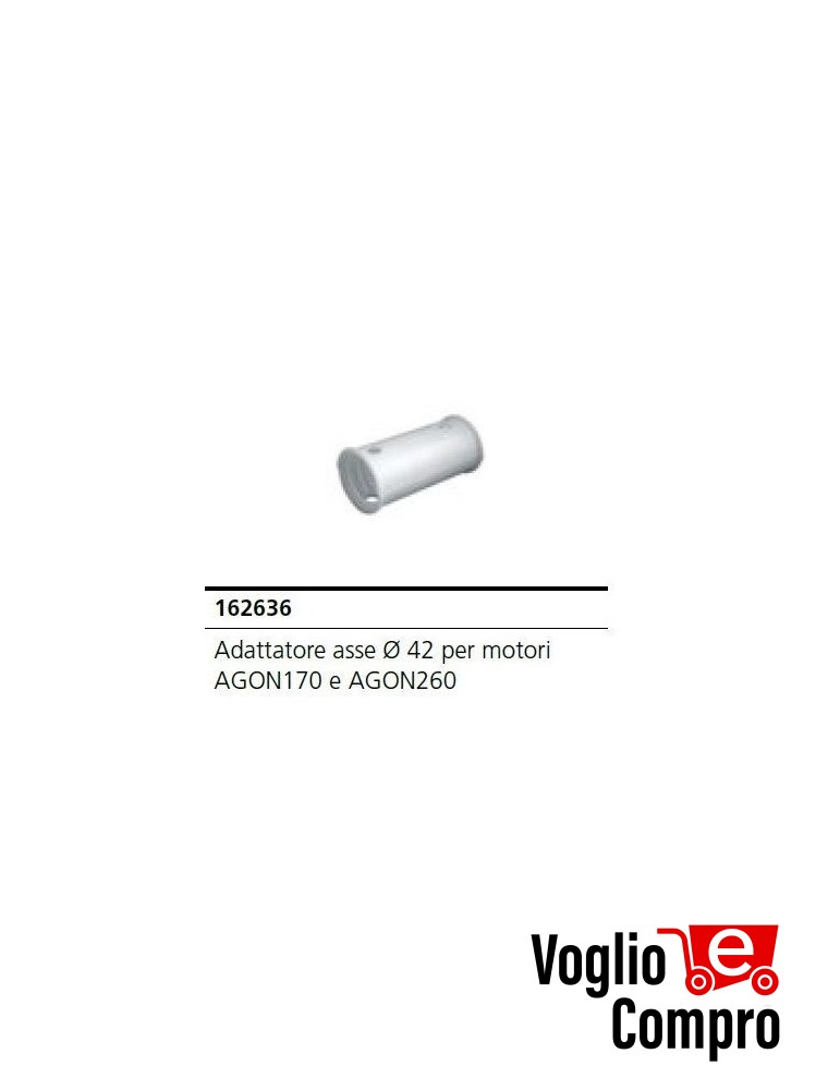 ADATTATORE ASSE V2 162636 DIAMETRO 42 PER ATTUATORE AGON170 - AGON260