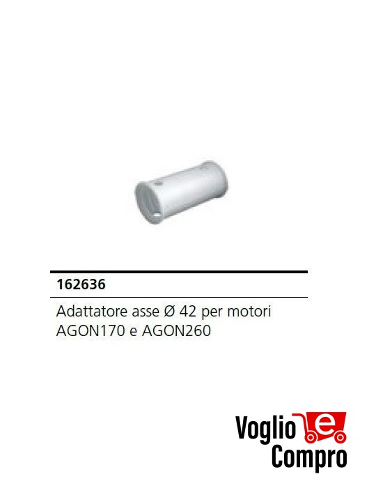 ADATTATORE ASSE V2 162636 DIAMETRO 42 PER ATTUATORE AGON170 - AGON260