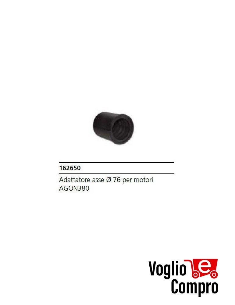 ADATTATORE ASSE V2 162650 DIAMETRO 76 PER ATTUATORE AGON380